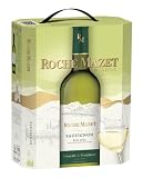 Roche Mazet Vino Blanco Sauvignon IGP Pays d'Oc - Bag in Box 3L - Vino 100% francés Languedoc-Roussillon - Certificado Terra Vitis