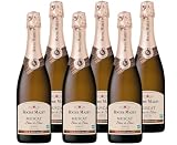 Roche Mazet Vino Blanco Espumoso Semiseco - 100% Muscat - Vino de Francia - Pack 6 botellas x 75cl - Blanc de Blancs delicado y dulce, ideal aperitivo y postre