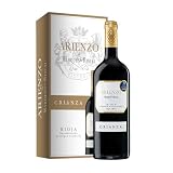 Arienzo de Marqués de Riscal, Vino tinto Crianza Denominación de Origen Calificada Rioja, Variedad Tempranillo, 18 meses en barrica - Estuche de cartón 1 botella Mágnum 1,5L