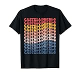 La ciudad de Castelldefels, estilo retro Camiseta