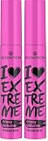 ESSENCE I Love Extreme Crazy Volume máscara de pestañas, negro. (Paquete de 2)