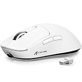 ATTACK SHARK X3 49g Ratón Ultraligero, Sensor de Juego PixArt PAW3395, Ratón de Juego Inalámbrico/Con Cable BT/2.4G, 26000 DPI, Batería de 200 Horas, Ratones para Oficina para Win11/Xbox/PS/Mac
