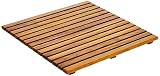 AsinoX TEK4A5050 - Tarima de ducha y baño, madera de teca, marrón