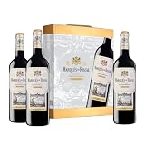 Marques De Riscal Reserva, Vino tinto, Denominación de Origen Calificada Rioja, Variedad Tempranillo, 24 meses en barrica - Estuche 3 botellas x 750 ml