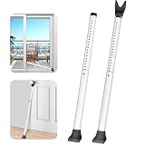 2Pack Blanco Blocker Barra de Seguridad, Bloqueador de puerta