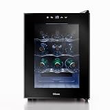 Tristar Vinoteca, 12 Botellas, 32 L, 11-18 °C, 25 dB, Termoeléctrica | Pantalla LED táctil, Luz interior con interruptor, 3 estantes cromados, Puerta de cristal, Patas ajustables, WR-7511
