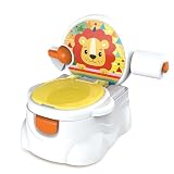 GalPat Baby Orinal Bebé 3 en 1 - Inodoro niños con música cuando cae orina - Incluye reductor de WC - Porta rollos de papel - Simulador de Cisterna - Recipiente extraíble (MULTICOLOR)