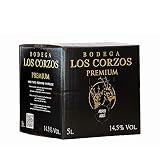 Bag in Box 5L Vino Tinto PREMIUM vino tinto con grifo y asa incorporada vino tinto de la máxima calidad Bodega Los Corzos