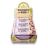 ECOFICUS BIOSNACK Barritas Energéticas sabor Arándano - Higo Seco Sin Azúcar Añadido, 100% Natural y Orgánicas, Sin Gluten, Vegana - Pack 12x35g, Arándano rojo)
