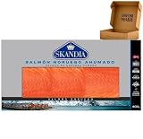 Salmón Noruego Ahumado - Envío 24 h - Salmón Premium Fileteado en lonchas en bandeja (400g)