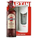 MARTINI Rosso Red Vermouth Aperitivo, con vaso, 15% vol., 75 cl