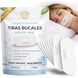 PACK PRO PREMIUM Pack de 33 Tiras Bucales Hidratantes para dormir. Mouth tape for Sleeping. Cinta Bucal Mejora la Respiración Nasal y Reduce los Ronquidos. Antirronquidos Tapabocas. Sequedad Bucal.