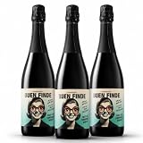 Buen Finde® Vino Frizzante Sin Alcohol 0,0% Airén, Pack 3 Botellas x 750 ml | Vino Espumoso Desalcoholizado Premium, Bajo en Calorías, Vegano, Ligero y Refrescante