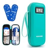 YOUSHARES Nevera Medicamentos Portatil con Pantalla de Temperatura- Nevera Insulina Viaje de Aprobado por la TSA, Estuche de Viaje para Insulina y 2 Bolsas de Hielo