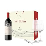 EMILIO MORO - la Felisa, Estuche Vino Ecológico sin Sulfitos Tinto - Incluye: Vino Tinto la Felisa, 2 Copas de Vino Grabadas y 1 Sacacorchos