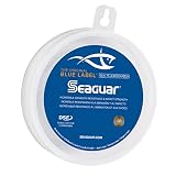 Seaguar Blue Label - Bajo de línea de fluorocarbono 100% (DSF), 46 m, 11,3 kg
