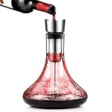 Decantador de Vino con Aireador y Filtro Incorporados