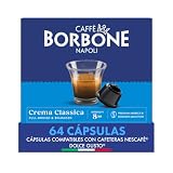 Caffè Borbone Crema Classica - 64 Cápsulas de Café - Con cuerpo y equilibrado - Compatibles con las Máquinas de Café de la marca Nescafè®* Dolce Gusto®*
