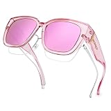 Hifot Gafas de Sol Polarizadas Ajuste Sobre Gafas Hombres Mujeres,UVA 400 Gafas de Sol para Usar Sobre Gafas Graduadas Automovilistas