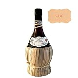 botella de paja Chianti Colli Senesi DOCG Pietraserena Vino Tinto Italiano (1 botella 75 cl.)