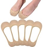 Toes Home - Calcetines invisibles de mujer, corte ultra bajo, antideslizantes, para zapatos planos, parra llevar en el barco, verano, 3 a 8 pares, 6-9