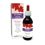Vid roja (Vitis vinifera) hojas Tintura Madre sin alcohol Naturalma - Extracto líquido gotas 120 ml - Complemento alimenticio - Vegano