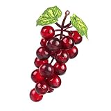 Racimos de Uvas Falsas, racimo de Natural, decoración de UVA Artificial, Juego de Uvas realistas con Tallo, racimos realistas portátiles para Mesa de Cocina, Accesorios de exhibición de Fiestas