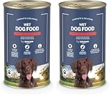 by Amazon - Comida húmeda para Perros, trozos de Ternera en Salsa, 1,24 kg (Paquete de 2)