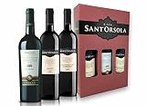 Sant'Orsola Barolo DOCG + Chianti DOCG + Montepulciano DOC d'Abruzzo Italia Caja de regalo de vino tinto (3 x 0,75 l)