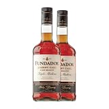Brandy Pedro Domecq Fundador Sherry Cask Triple Madera 70 cl (Caja de 2 Botellas de 70 cl)