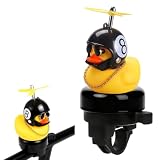 KIRZAX Campanello Bici Bambino Anatra Gialla, Suono Forte per Ragazzi/Ragazze/Adulti, adatto a Bici/Scooter/Triciclo/Laufrad/Bici da Montagna, Regalo di Compleanno/Natale