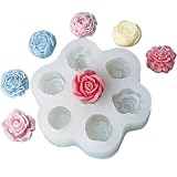Pekifaves Molde de silicona para flores y velas, jabón y chocolate, aromaterapia y decoración DIY