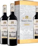 Marqués De Riscal Reserva, Vino Tinto, Denominación de Origen Calificada Rioja, Variedad Tempranillo, 24 Meses en barrica, 2 Botellas de 750 ml
