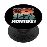 Paz Junto al mar - Monterrey PopSockets PopGrip Adhesivo