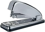 Petrus 44709 - Grapadora Metálica de Oficina Mod. 226C, Capacidad 30 Hojas, Tecnología de Impacto Directo Patentada, Apertura 180° para Grapado Cerrado, Abierto y Clavado, Acabado Cromado Elegante