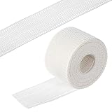 Cinta de costura de espina de pescado de 4.4 yardas para dobladillo, cinta de dobladillo de cortina de 1.38 pulgadas de ancho para coser dobladillo estrecho y dobladillo curvado, guía de costura de