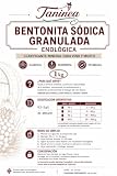 Bentonita Sódica Granulada 1 kg, Clarificante Mineral para Vino y Mosto