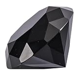 Eterspr Pisapapeles de 50 mm, Piedra de Diamante Sintético, Adorno de Cristal para fotografía, decoración de Fiesta de Boda, Decoraciones Brillantes(negro)