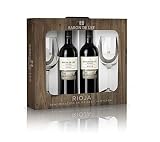 Baron de Ley Reserva Estuche regalo | Vino Tinto DOC Rioja | Variedad Tempranillo | Fruta y Complejidad | 3 estuches | 6 botellas y 6 copas.