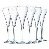 Chef & Sommelier Copas de Champagne Open Up 20 cl Juego de 6 | Cristalín sin plomo, copas de cava y champán tipo flauta, apto para lavavajillas, ideal bodas y fiestas