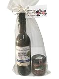 Regalo de vino Señorío de los Llanos Tempranillo con tarro miniatura de paté ibérico para invitados (Pack 24 ud)