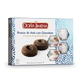 Doña Jimena - Roscos de Anís Bañados de Chocolate, Calidad Suprema, Típico Dulce Navideño, Receta Artesanal, 230g
