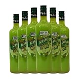 Licores Rives Blue Tropic Kiwi Botella Misil 1 L (Caja de 6 Botella Misil de 1 L)