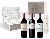 Wein Geschenkset Rotwein Saint-Émilion Grand Cru AOP 3x0,75L | Wein-Geschenkset, 3 Rotweine: Folie de Chauvin, Les Charmes de Grand Corbin, La Croix Montlabert, Saint-Émilion Grand Cru AOP