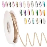 Cinta De Raso Champán Dorado De 3 Mm, 91 M, Decorativa, De Regalo De Doble Cara, Para Globos Y Flores, Hecha A Mano, Ancha De 0,3 Cm Para Coche De Boda