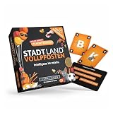 DENKRIESEN - Stadt Land VOLLPFOSTEN - Das Kartenspiel - Classic Edition: Intelligenz ist relativ. Kartenspiel mit 120 Karten