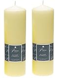 2 x precios marfil vela 250 mm x 80 mm 125 horas