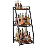 Nuovoware Mueble bar tres estantes para bebidas alcohólicas,botellero vino