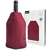 VINAK - Funda enfriadora XPERT para botellas de vino | Enfriador de vino con gel de calidad no-frost | Fabricada con 5 capas aislantes | Banda elástica inferior anticaída (Burdeos)