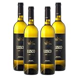 Albariño Lusco - Vino blanco de 75 cl - D.O. Rias Baixas Condado de Tea - Bodegas Gonzalez Byass (Pack de 4 botellas)